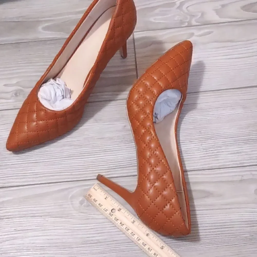 (85-4014) Coutgo Women's Pointed Toe High Heels Shoes Sz 8